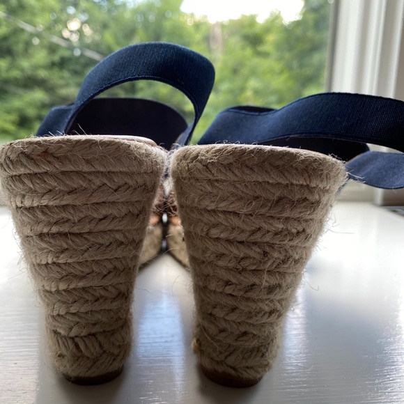 Isabella Espadrille Essential Spring Wedges - Navy - Picture 3 of 10